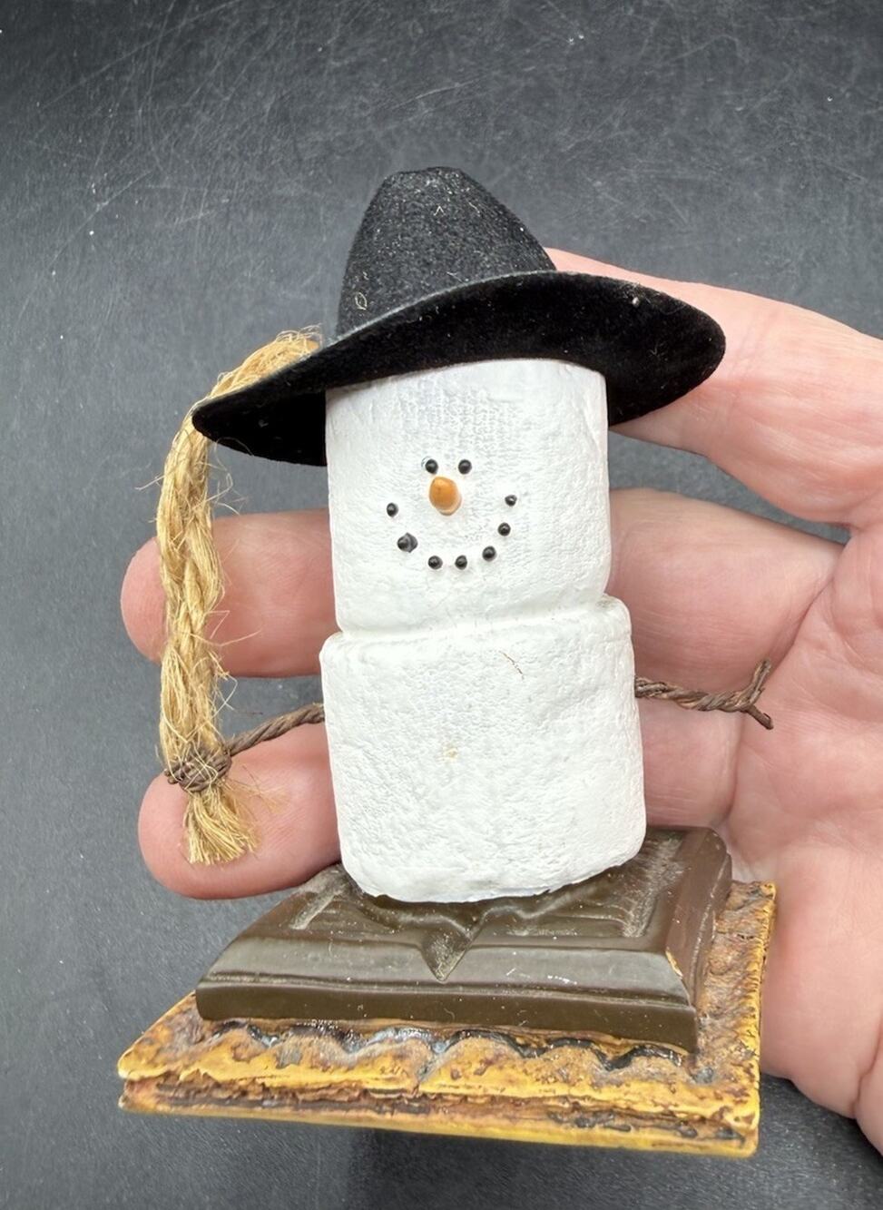 Original S'mores Ornament Marshmallow Cowboy Midwest Of Cannon Falls *As Is